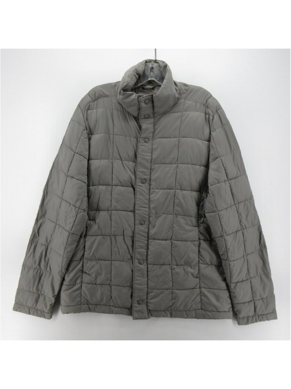 LL Bean Jacket Medium Puffer Coat Quilted Insulated Shacket Snap Down *